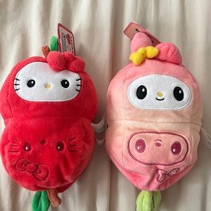 Hello Kitty & My Melody plushies Sanrio